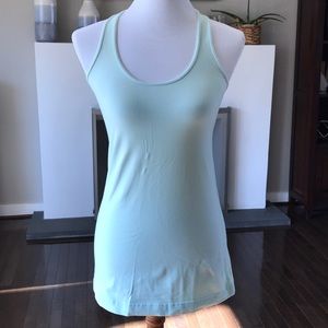 LULULEMON racer back tank in sea foam green size 8